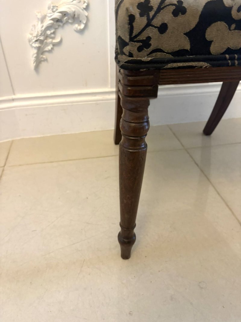 Antique Set of Four Regency Mahogany Dining Chairs - Image 15